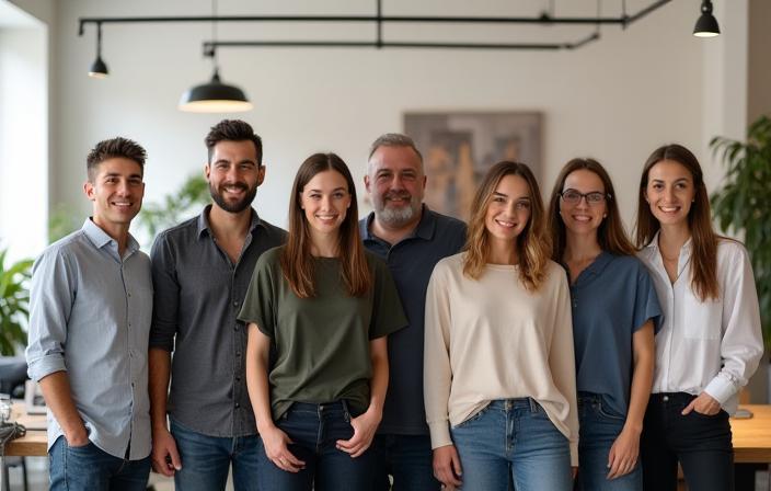 Équipe LivraFrance réunie dans les bureaux parisiens